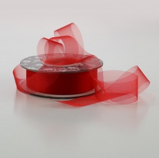 (DISC) ORGANZA SPECIAL 25MM X 50MTR RED