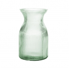 20CM TALL POSY VASE 12CM WIDE - SAGE