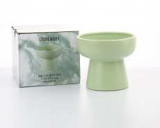 BOWL VASE 12.3H 14.7T 10.4B SATIN MATTE SAGE