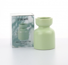 SMALL LULU VASE 14H 8T 10B SATI MATTE SAGE