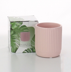 DOL CYLINDER 9H 8T 8B ROSEWATER PINK RIBBED