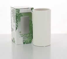 DOL CYLINDER 19.7H 10T 10B WHITE SMOOTH