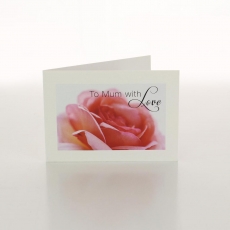 TO MUM WITH LOVE - ROSE - FOLDED CARD PK/20