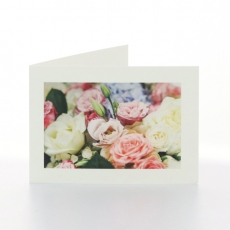 MIXED ROSE BOUQUET - FOLDED CARD PK/20
