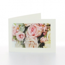 WITH LOVE - ROSE BOUQUET - FOLDED CARD PK/20