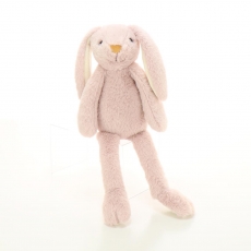 24CM SITTING RABBIT LONG LEGS PINK