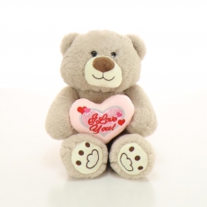 25CM I LOVE YOU BEAR - BEIGE