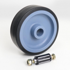 PTE TROLLEY wheel ONLY with bearing bolt and nut (no fork)