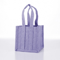 JUTE BAG 14H 14L 11.5W INC HANDLE 26H LAVENDER