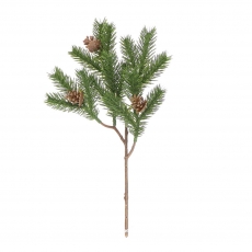 32CM SOFT TOUCH ANGEL PINE SPRAY WITH PINE CONES