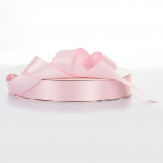 25MM DOUBLE SIDED SATIN 100M LIGHT PINK