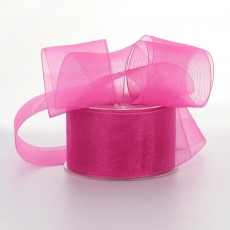 ORGANZA PREMIUM EDGE 50MM X 50YDS CERISE