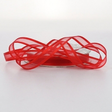 10mm SATIN EDGE SHEER 22m RED