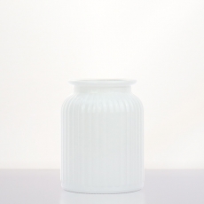 HERCULES HURRICANE VASE 14.5H 9.2T 11B WHITE