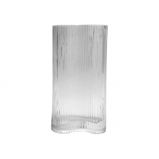 INFINITY VASE 30H 16TL 12TW CLEAR