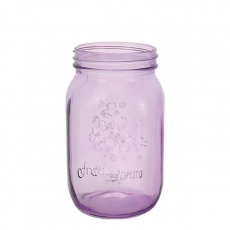 LARGE MASON JAR 17H 8T 8.5B 10WP LAVENDER