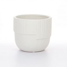 DOLOMITE BOHO RND POT MATTE WHITE 12H 13.8T 9.5B