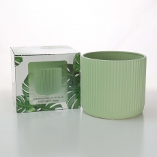 DOL CYLINDER 20H 22.5T 22.5B SOFTGREEN RIBBED