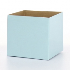 MINI GLOSS BOX 11.5Hx12.5x12.5 LIGHT SKY BLUE