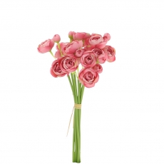 30CM RANANCULUS BQT X 8 PINK