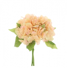 30CM HYDRANGEA BQT X 3 PEACH