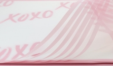 PINK FROST BORDER W/ PINK XOXO 50M 50X70CM PK/100